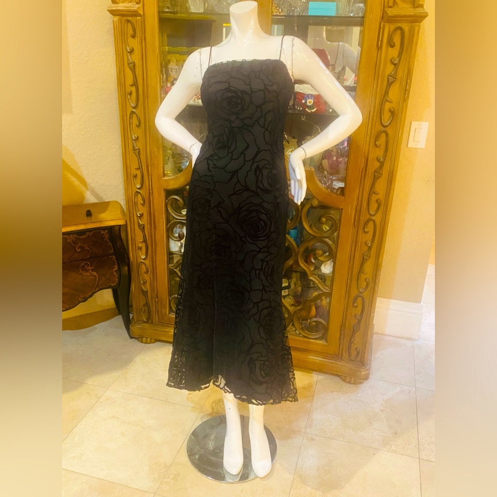 Vintage Zum Zum Niki Livas Black Dress Sz 9/10